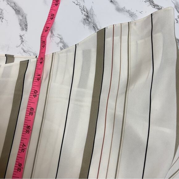 Nordstrom Signature Sleeveless Stripe Stretch Silk Dress 4 - Picture 4 of 10
